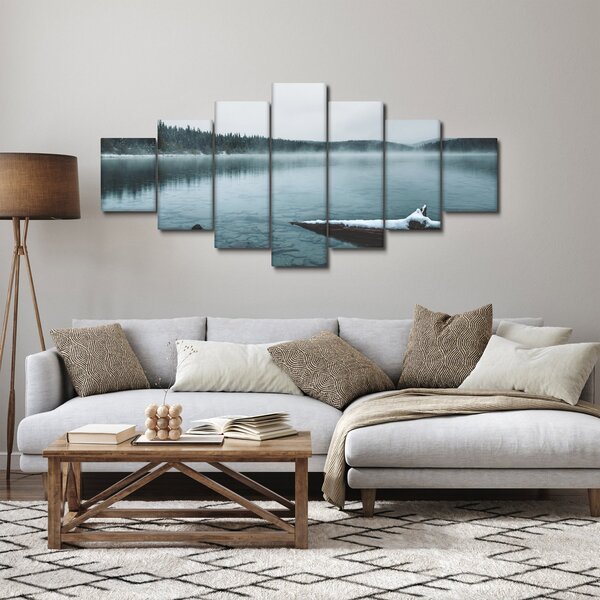 Obraz - ledové severské jezero (210x100 cm)