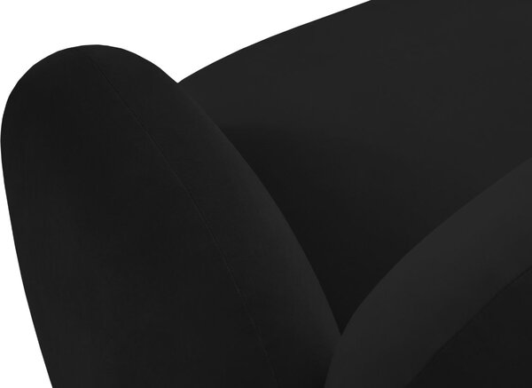 Micadoni Sametová rohová pohovka Blair 194 cm, levá