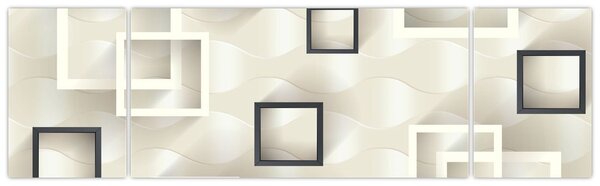 Geometrický abstraktní obraz (170x50 cm)
