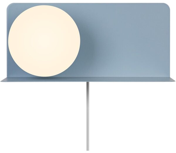 Nordlux - Nástěnné svítidlo s poličkou LILIBETH 1xE14/25W/230V modrá