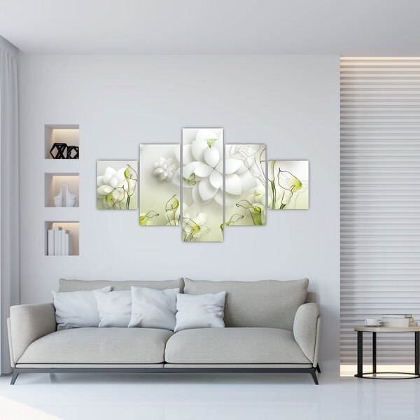 Obraz s květy (125x70 cm)