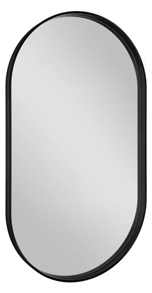 Sapho, AVONA oválné zrcadlo v rámu 40x70cm, černá mat, AV400