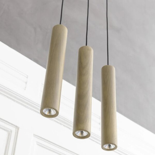 Umage Dubové závěsné LED světlo Chimes 3,5 cm