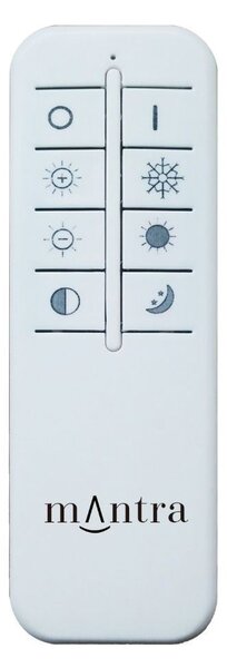 Mantra 8509 Tulum, stropní svítidlo na dálkové ovládání 24W 3000-6000K, průměr 40cm