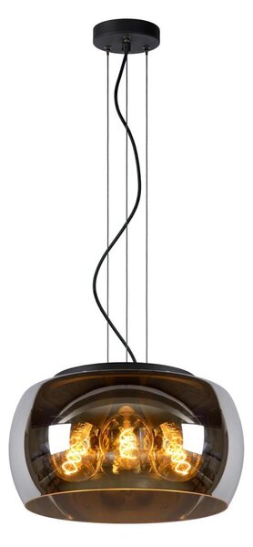 Lucide 45401/40/65 - Lustr na lanku OLIVIA 3xE27/40W/230V pr. 40 cm černá
