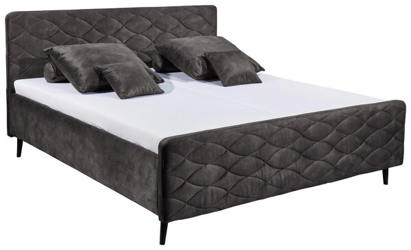 ČALOUNĚNÁ POSTEL, 180/200 cm, tmavě šedá MID.YOU - Manželské postele, Online Only