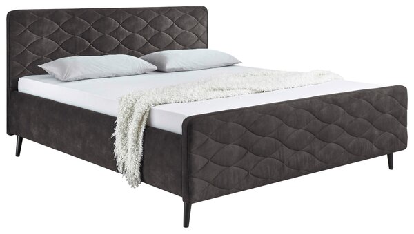 ČALOUNĚNÁ POSTEL, 180/200 cm, tmavě šedá MID.YOU - Manželské postele, Online Only