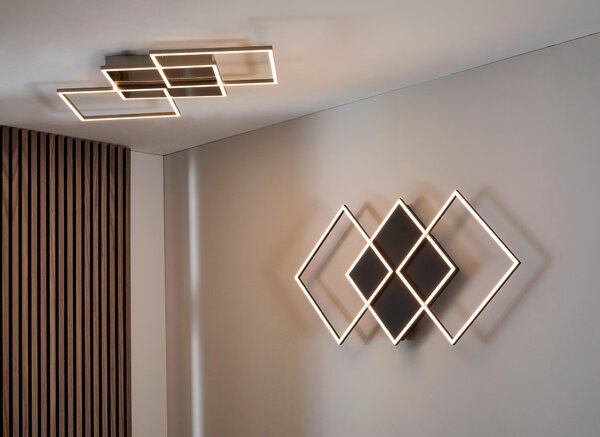 STROPNÍ LED SVÍTIDLO, 100/49,5/5,8 cm Novel - Stropní svítidla