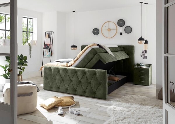 POSTEL BOXSPRING, 180/200 cm, MID.YOU - Manželské postele, Online Only