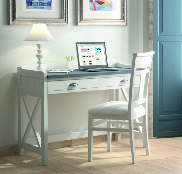 Elegantní moderní kancelářský stolek Verona z masivu se dvěma šuplíky 110cm