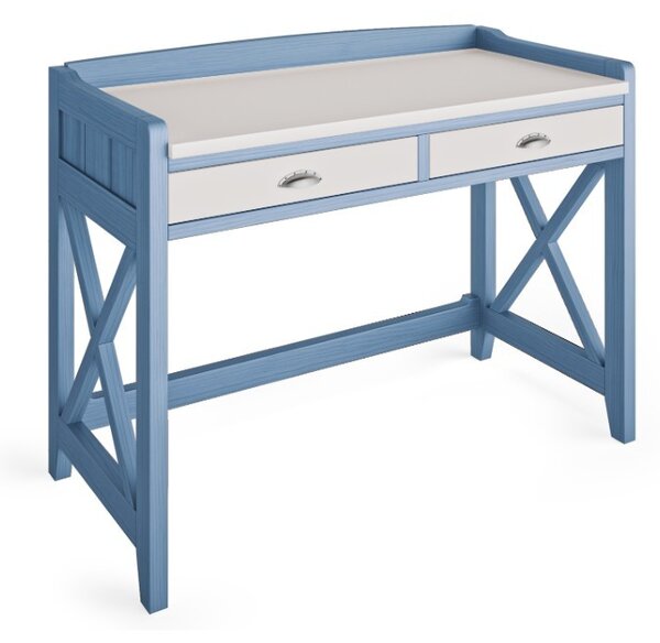 Elegantní moderní kancelářský stolek Verona z masivu se dvěma šuplíky 110cm