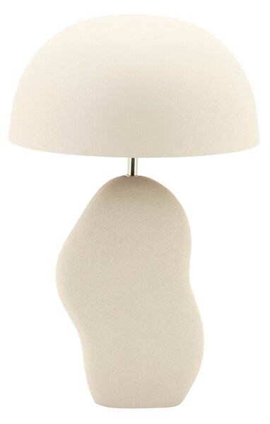 By-Boo Béžová kovová stolní lampa Aizu