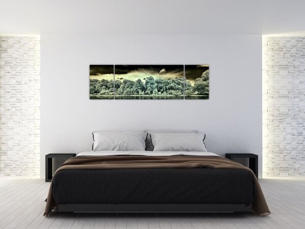 Obraz vodní plochy (170x50 cm)