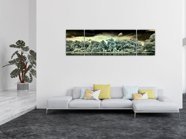 Obraz vodní plochy (170x50 cm)