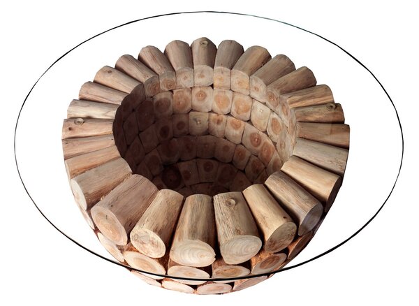 Designový kulatý konferenční stolek Pure Nature 70cm