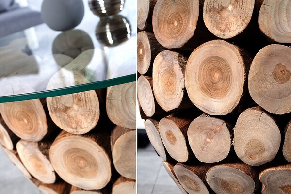 Designový kulatý konferenční stolek Pure Nature 70cm