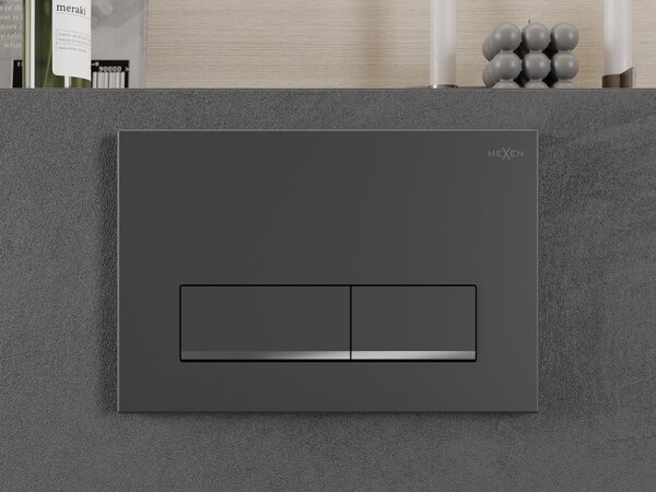 Mexen Fenix ​​12, splachovací tlačítko pro Mexen modul, grafitová-chromová, 601266