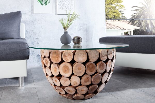 Designový kulatý konferenční stolek Pure Nature 70cm