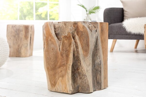 Designový stylový stolek 45cm dřevo (1ks)