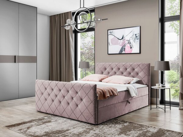 Kontinentální postel Dotan, Rozměr postele: 120x200, Barva:: Amor Velvet 4313 5903211095719