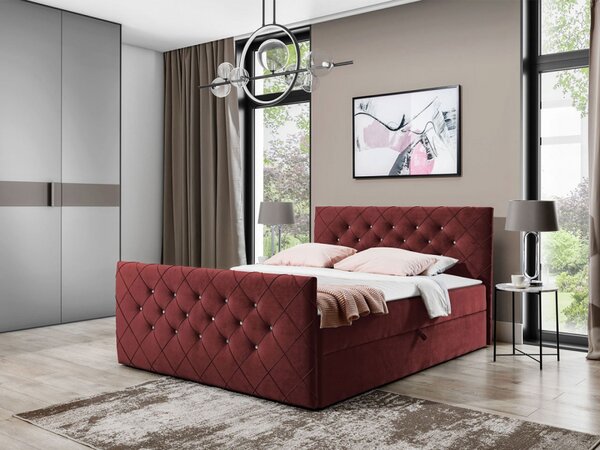 Kontinentální postel Dotan, Rozměr postele: 120x200, Barva:: Amor Velvet 4313 5903211095719