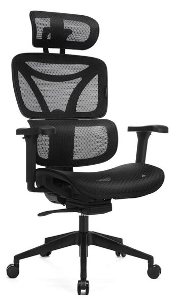Kancelářská ergonomická židle LEVANO černá