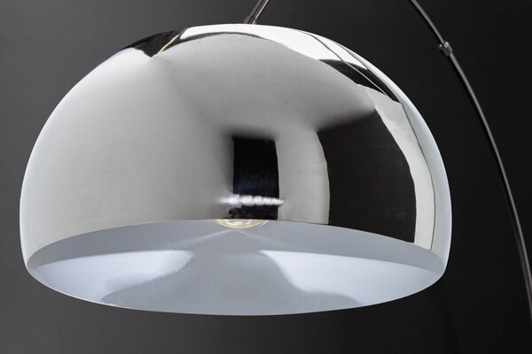 Designová moderní stojací lampa Big Bow II 170-205 cm chrom