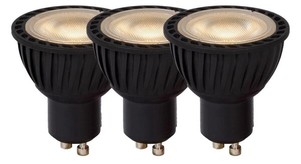 SADA 3x LED Stmívatelná žárovka MR16 GU10/5W/230V 3000K - Lucide 49006/15/30