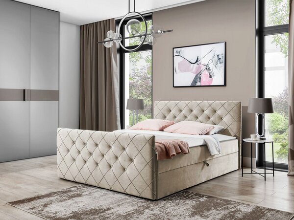 Kontinentální postel Dotan, Rozměr postele: 120x200, Barva:: Amor Velvet 4313 5903211095719