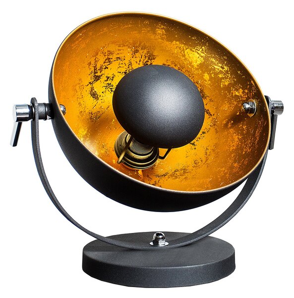 Retro elegantní stolní lampa Studio 40 cm černá / zlatá
