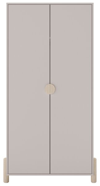 Marckeric Krémová dřevěná dětská skříň Enola 92,8 x 45 cm
