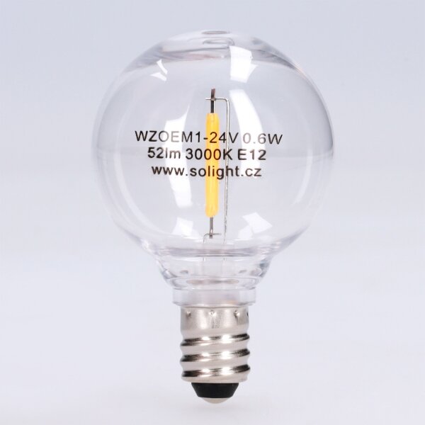 LED Žárovka G40 E12/0,6W/24V 3000K - BRILAGI