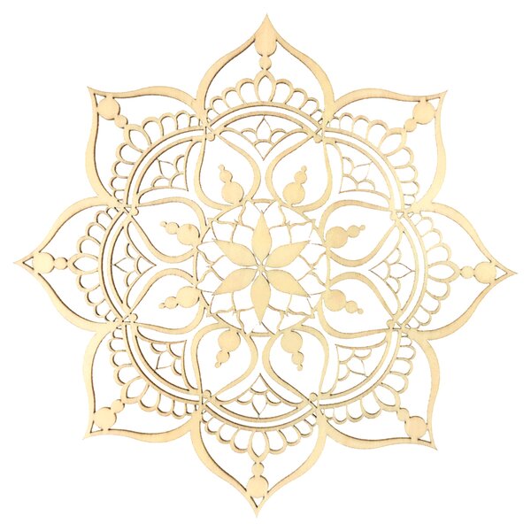 AMADEA Dřevěný obrázek k vymalování mandala 20 cm