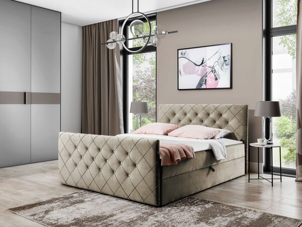 Kontinentální postel Dotan, Rozměr postele: 120x200, Barva:: Amor Velvet 4313 5903211095719