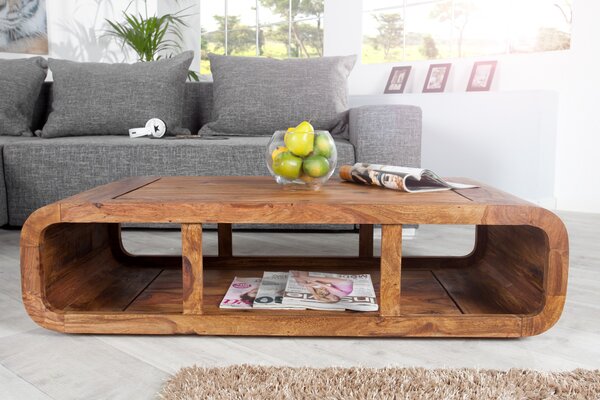 Luxusní oválný designový konferenční stolek II 100 cm