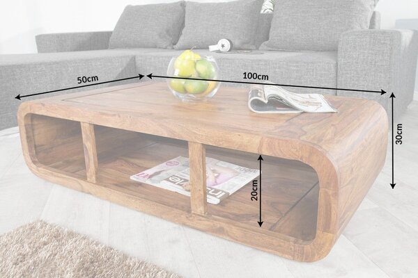 Luxusní oválný designový konferenční stolek II 100 cm
