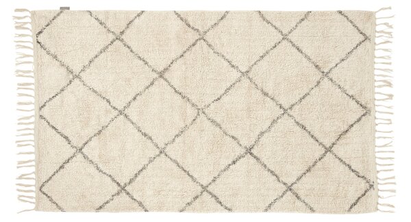 Bavlněný kobereček White/grey 90 x 150 cm