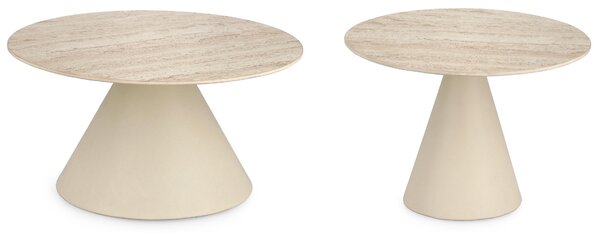 -25 % Dny MOMENTI– Bizzotto Set keramických konferenčních stolků Hardy 50/60 cm