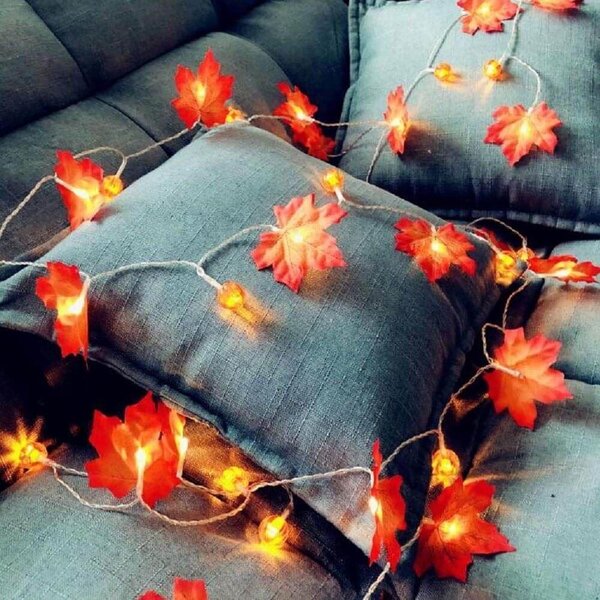 4Leaders LED světelný řetěz podzimní listí 10 diod 315 cm