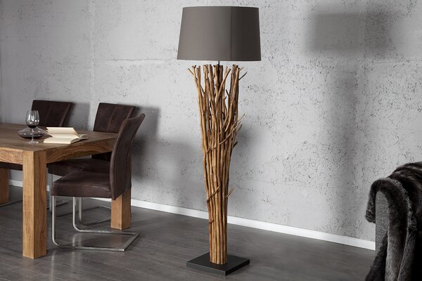 Designová luxusní stojací lampa Euphoria 175cm hnědá