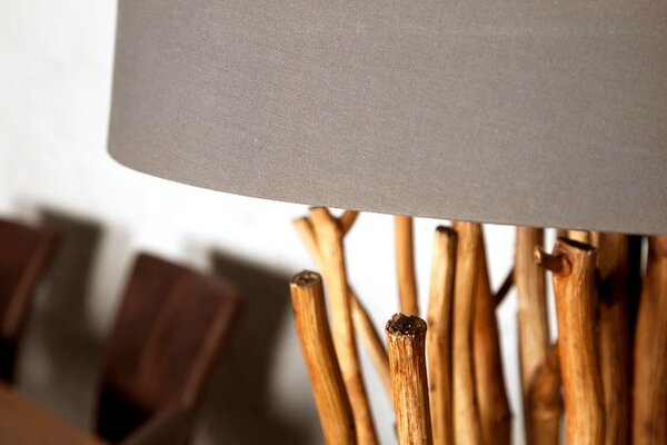 Designová luxusní stojací lampa Euphoria 175cm hnědá