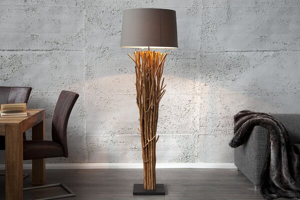 Designová luxusní stojací lampa Euphoria 175cm hnědá