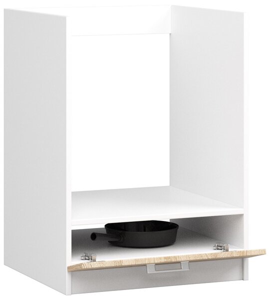 Skříňka na vestavnou troubu LIMA široká 60cm a vysoká 82cm DubSonoma / Bílá
