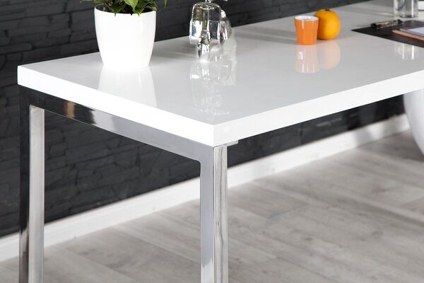 Luxusní elegantní psací stůl White Desk bílý