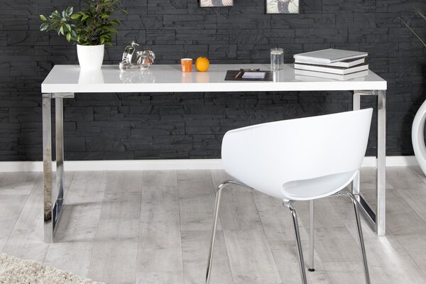 Luxusní elegantní psací stůl White Desk bílý