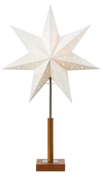 Markslöjd 706041 - Vánoční dekorace SOLVALLA 1xE14/25W/230V 35 cm bílá/dub