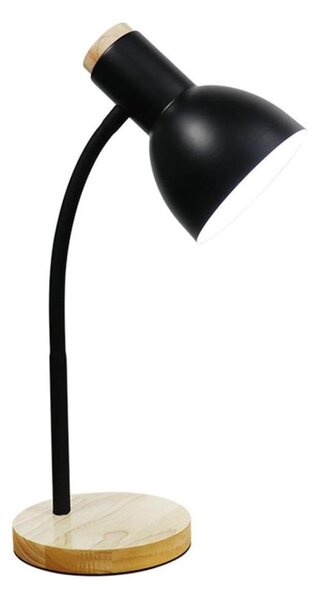 Zuma Line SM-W02-BL - Stolní lampa 1xE27/40W/230V černá/dub
