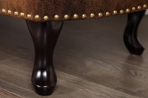 Luxusní lenoška Chesterfield Brown Antik Look