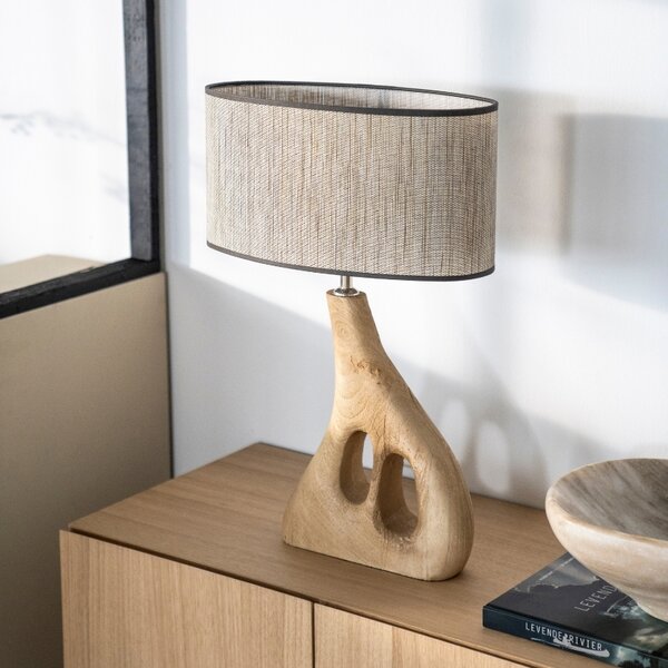 By-Boo Dřevěná stolní lampa Shiboo