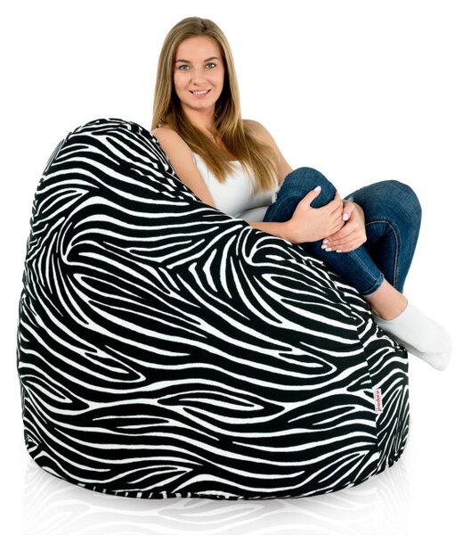 Sedací vak SAKO zebra